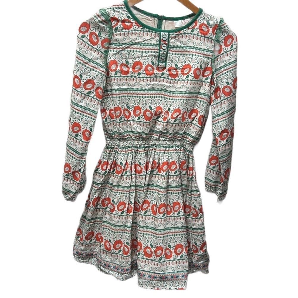 Matilda Jane green  flower dress size 14 GUC